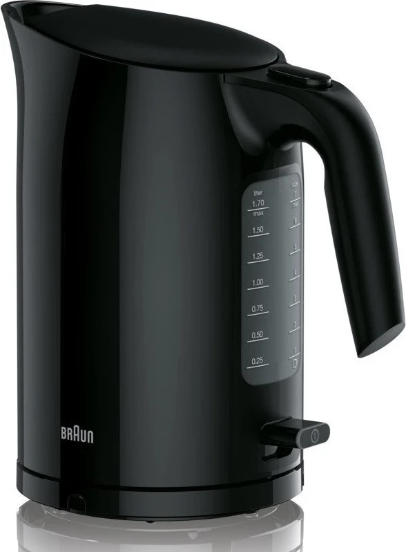 Çajnik elektrik Braun PurEase WK3100BK, 1.7 litra, 2200W, i zi