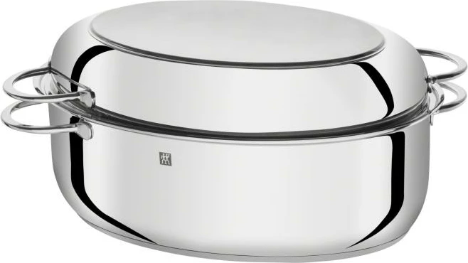 pjekës oval me kapak, Zwilling 40993-000-0, 8.5L, çelik inox, argjendtë