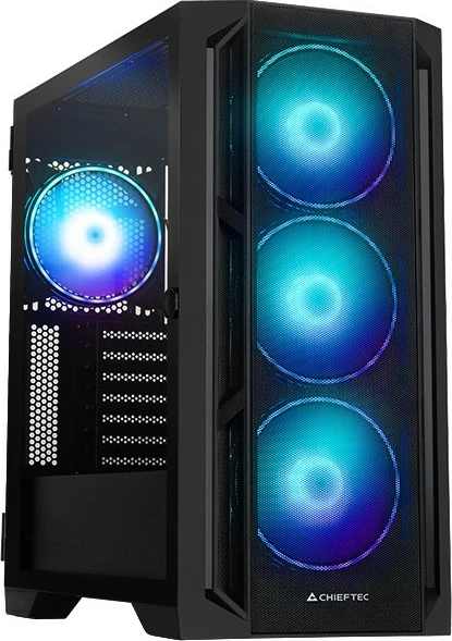 Kasë Chieftec APEX Lumo, Midi Tower, RGB, E-ATX, e zezë