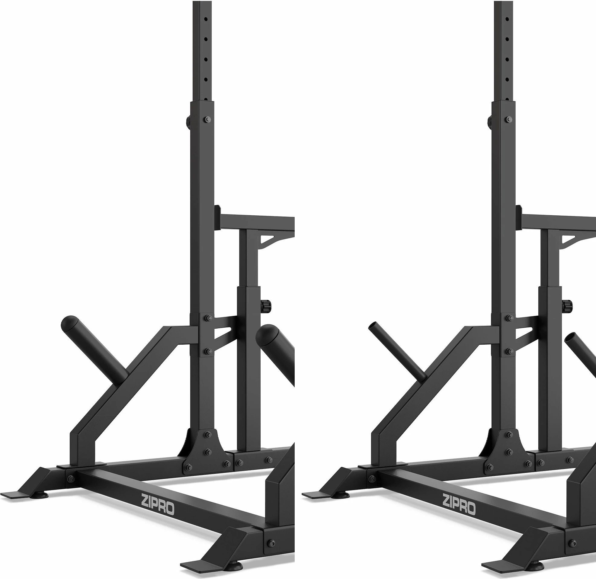 Rack për shtangë Zipro LIFT, i rregullueshëm me safety dhe mbajtëse për disqe, 320 kg, i zi