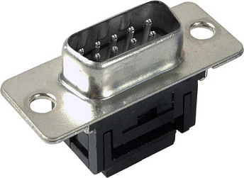 Konektor D-Sub EFB Elektronik EDSF 25 LPIII/Z, IDC (Schneid-Klemme), profil i ulët, zi/metal