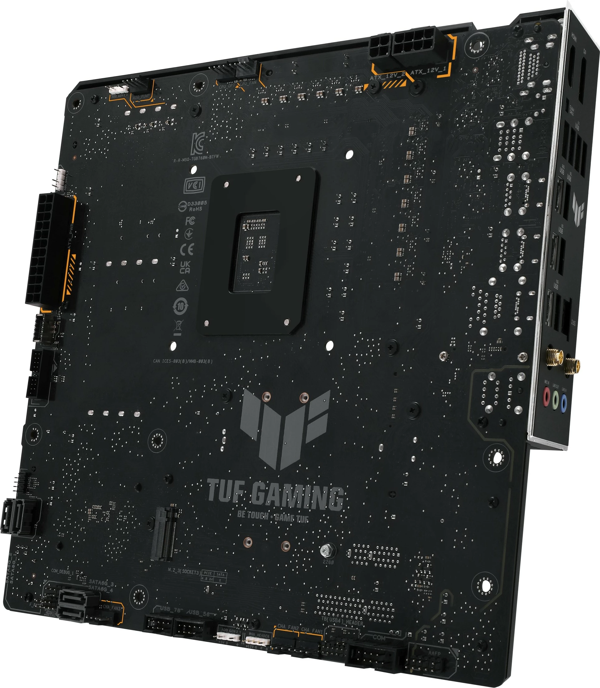 Pllakë amë ASUS TUF GAMING B760M-BTF WIFI, Intel, LGA 1700, DDR5, micro ATX