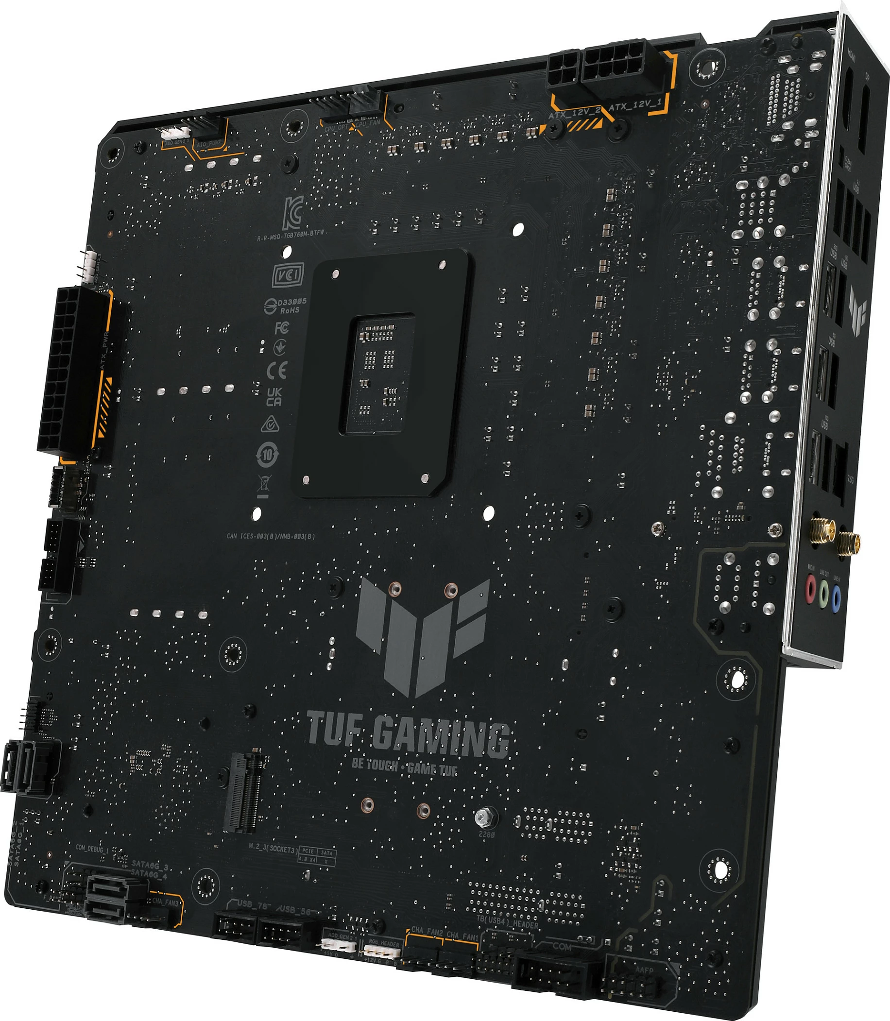 Pllakë amë ASUS TUF GAMING B760M-BTF WIFI, Intel, LGA 1700, DDR5, micro ATX