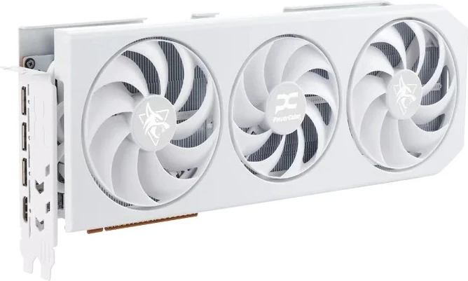 Kartelë grafike PowerColor Hellhound Radeon RX 9070 XT, 16 GB GDDR6, Bardhë