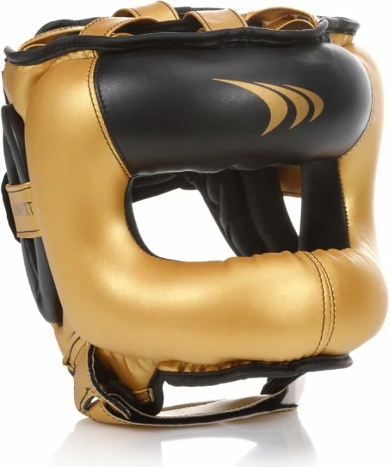 Helmetë boksi Yakima Sport Pro me mbrojtëse hunde, e zezë/ari, M