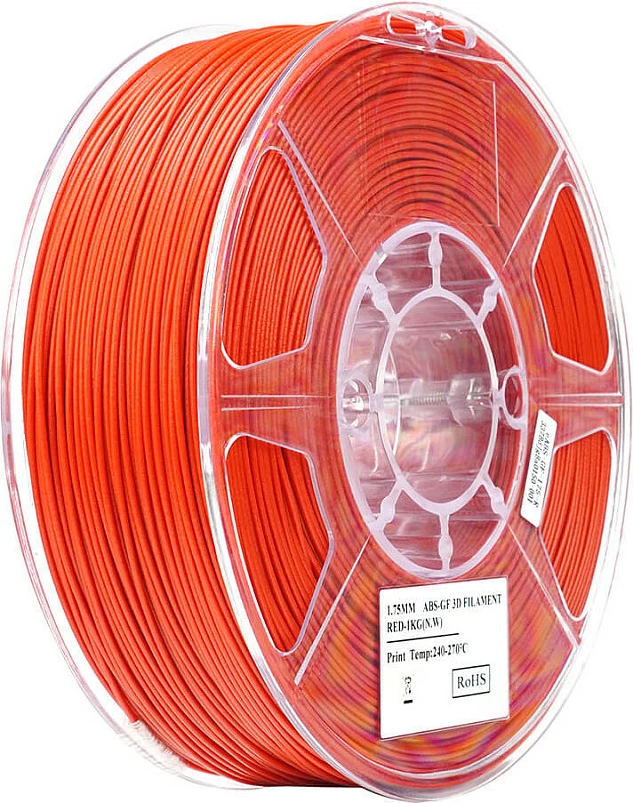 Filament 3D eSun ABS-GF 1.75mm 1kg, i kuq