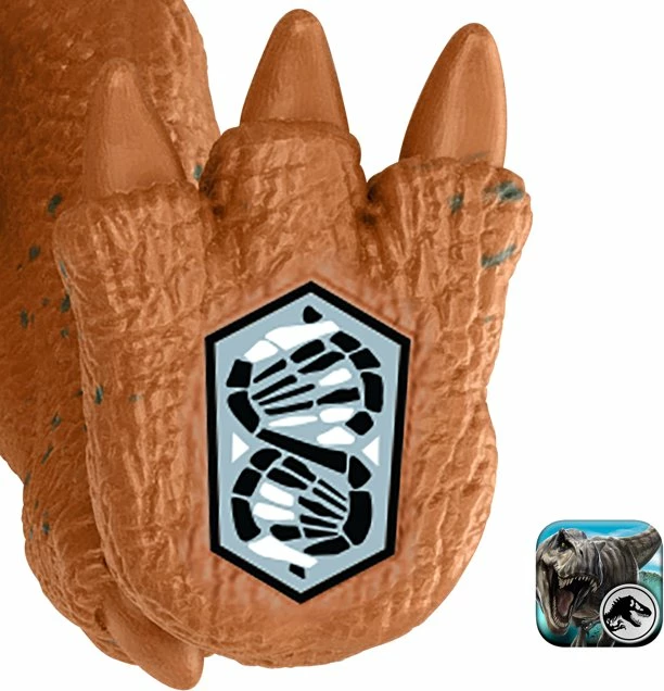 Figurinë dinosauri Mattel Jurassic World Frenzy Pack Iani JCL52 7.5 cm kafe/gri, set 1 copë