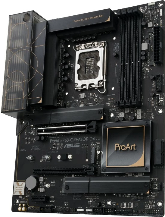 Pllakë amë ASUS ProArt B760-Creator D4, Intel, LGA 1700, DDR4, 128 GB