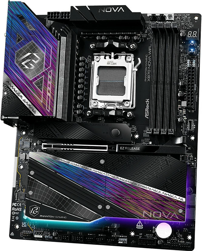 Pllakë amë ASRock X870 NOVA WiFi, Socket AM5, DDR5, ATX, e zezë