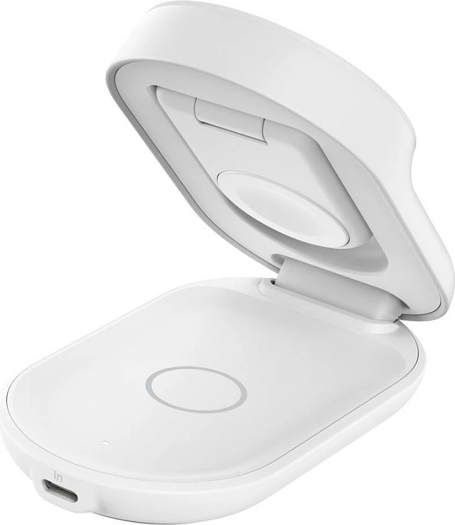 Karikues wireless Belkin Qi2 3-në-1, 25W, USB-C, kabllo 1.5m, i bardhë