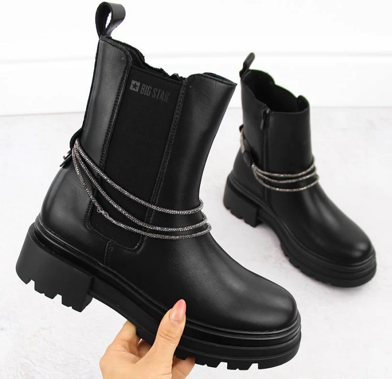 Çizme Big Star femra, të zeza