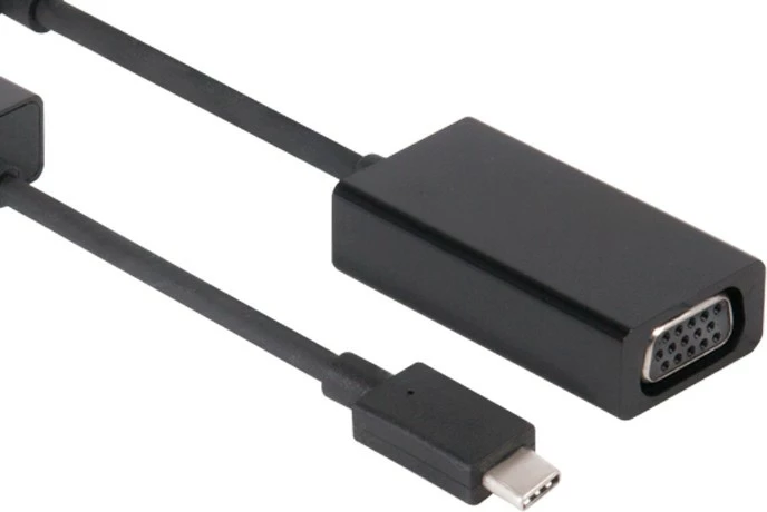 Adapter USB-C në VGA Club 3D, aktiv, 0.15m, i zi