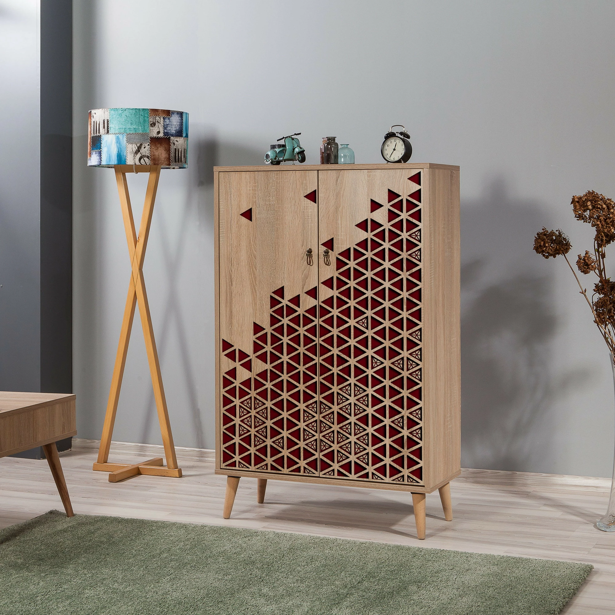 Dollap multifunksional Hanah Home, Multibox - 122, ngjyrë lisi Sonoma