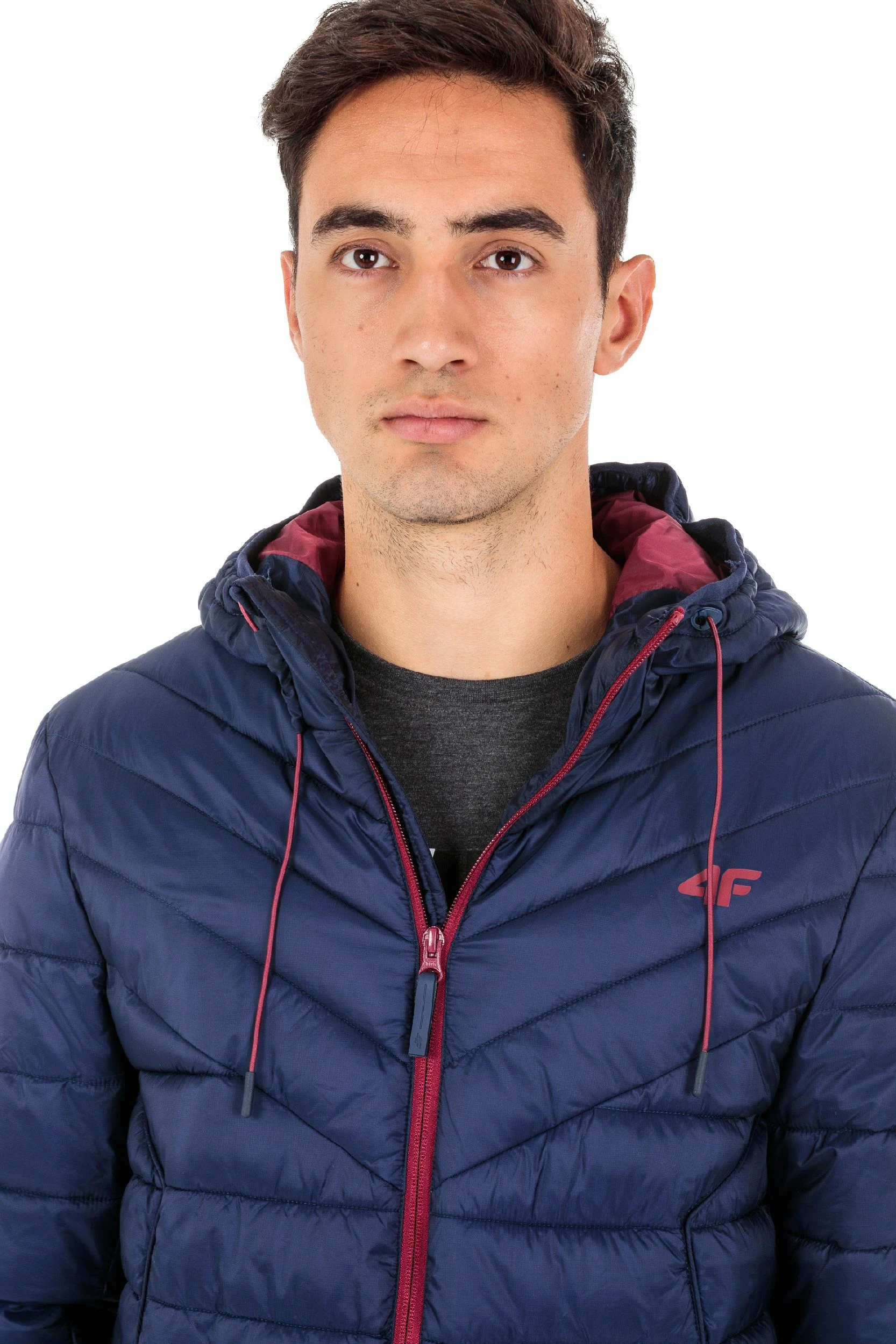 Xhaketë dimërore puffer 4F, madhësia M, blu navy