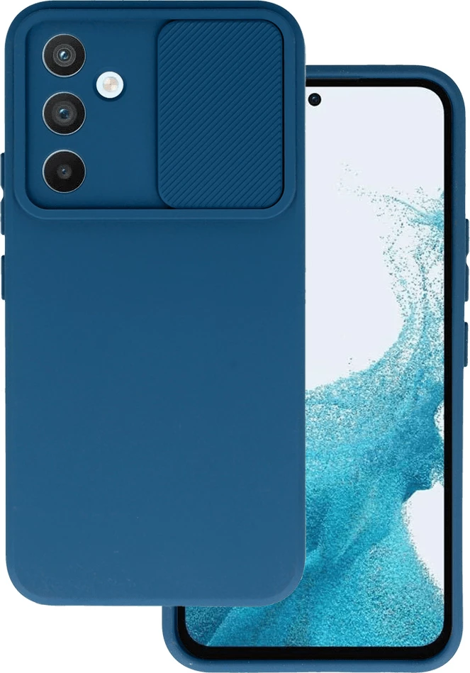 Mbështjellës silikoni ONASI 18801 për Samsung Galaxy A05s me mbrojtje kamere/lente, blu