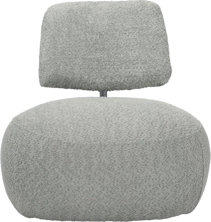 Karrige Stonie, stof bouclé, ngjyrë e gjelbër, 67x73x67cm