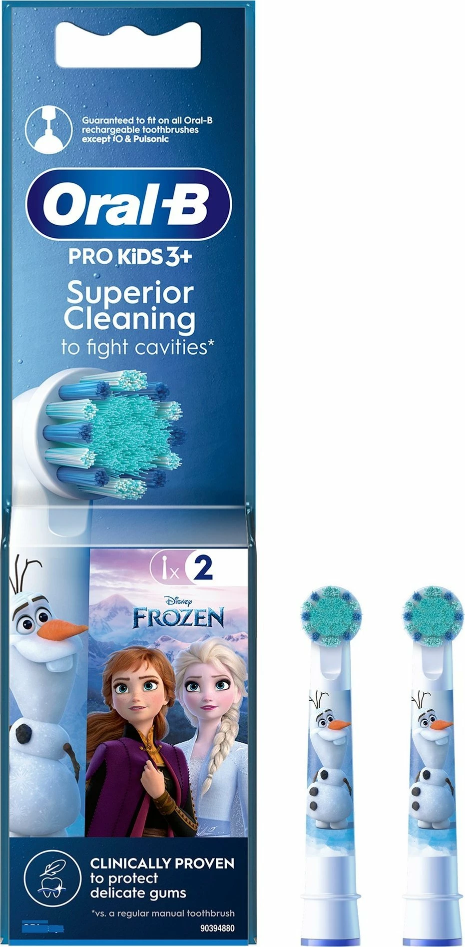 Koka zëvendësuese për furçë elektrike Oral-B Stages Power Kids Frozen EB10-2, 2 copë, rozë