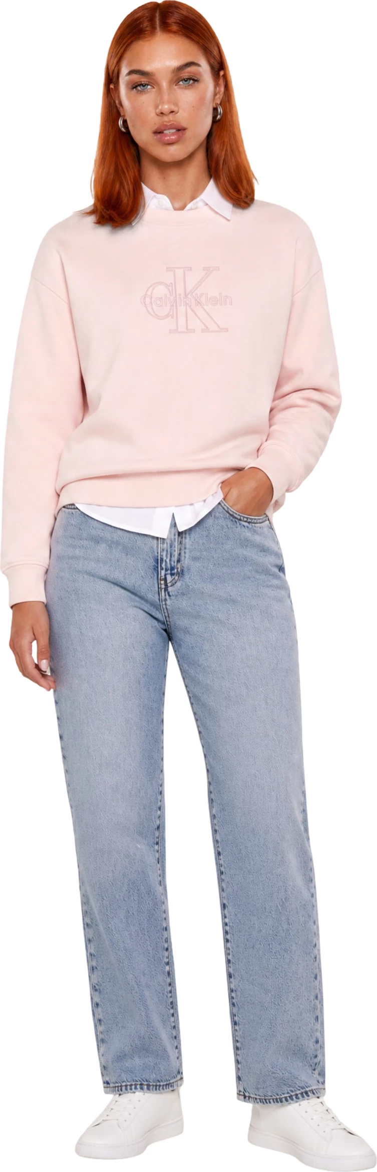 Duks për femra Calvin Klein Jeans LV047G820G, roze antike [Madhësia: S]