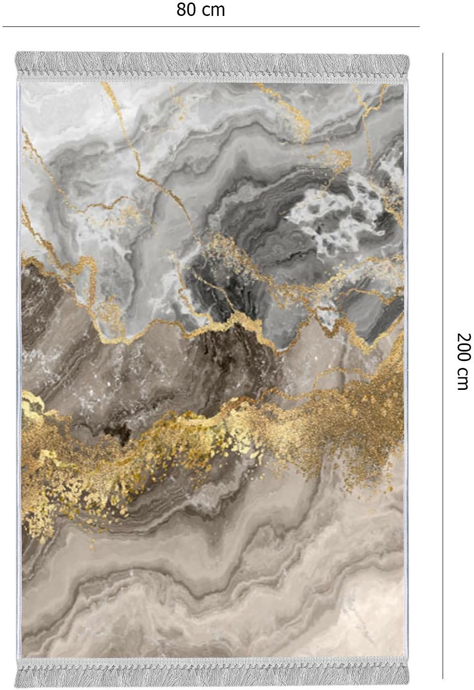 Qilim për korridor, shumëngjyrësh, Conceptum Hypnose, Els2375-4, 80x200cm