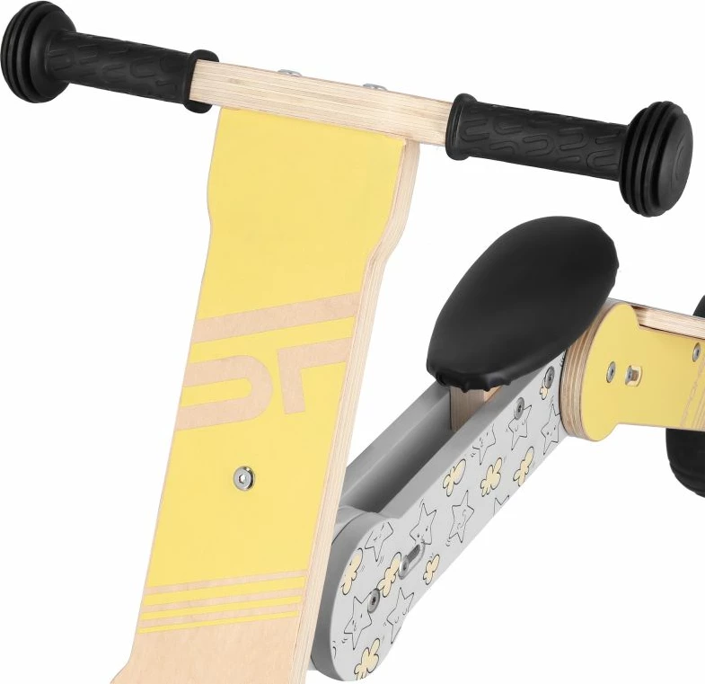 Bicikletë e balancës dhe trotinet për fëmijë 2në1 Spokey WOO-RIDE MULTI, e verdhë