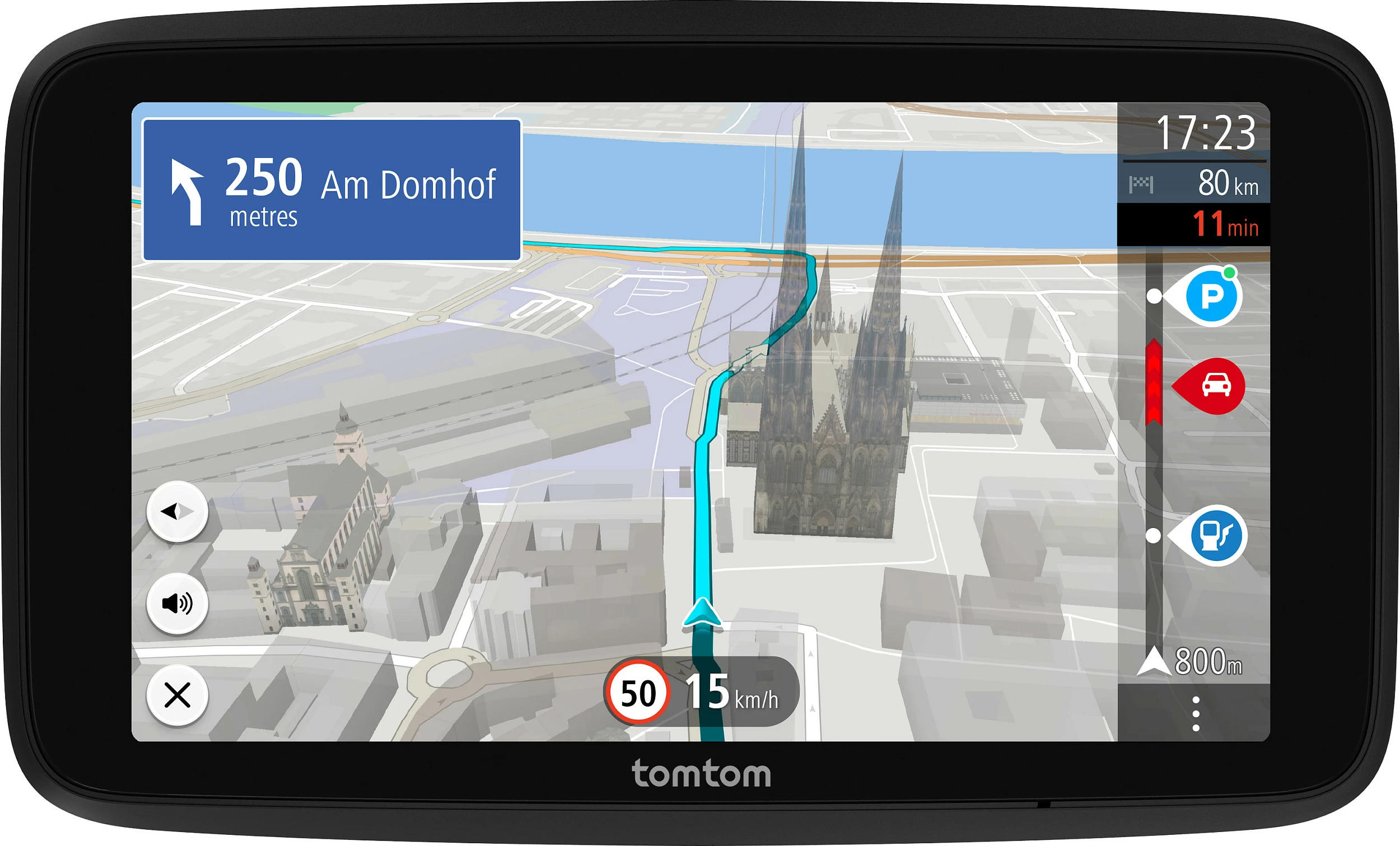 Navigacion GPS TomTom GO, 6", Harta Evropë, Wi‑Fi/Bluetooth, USB‑C, i zi