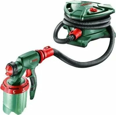 Spërkatës boje Bosch PFS 7000, 1400 W, rezervuar 1000 ml, 700 ml/min, jeshile/kuqe, set me 2 enë boje + 3 gryka