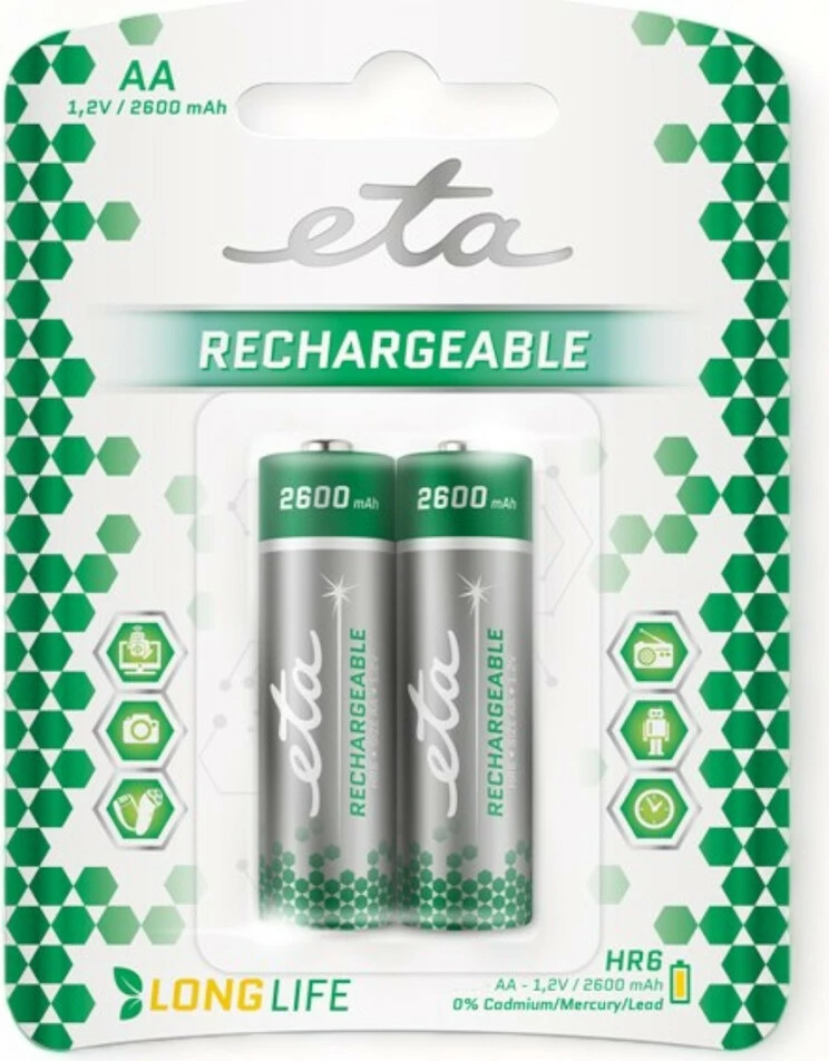 Bateri Eta Reachargeable AA