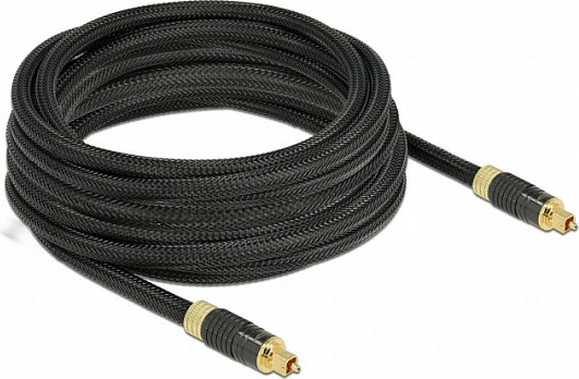 Kabllo optike audio TOSLINK DeLOCK, Stecker-Stecker, 5 m, e zezë