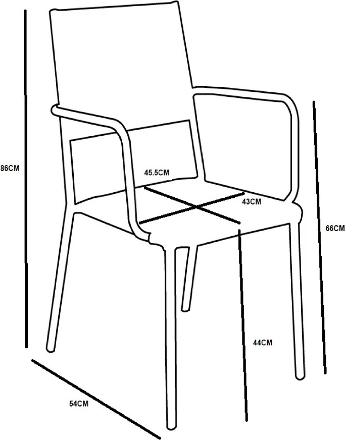 Karrige Perth, ratan natyral, metal i zi, 54.5x56x86