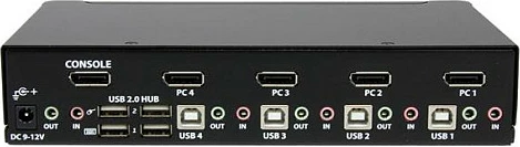 Switch KVM StarTech SV431DPUA, 4 Port USB DisplayPort me Audio, 3840x2400, i zi