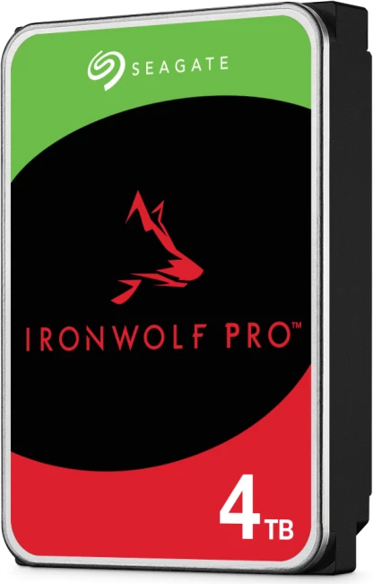 Hard disk i brendshëm Seagate IronWolf Pro ST4000NT001 4TB 3.5" SATA 6Gb/s 7200rpm 256MB, kuqe/zezë/jeshile