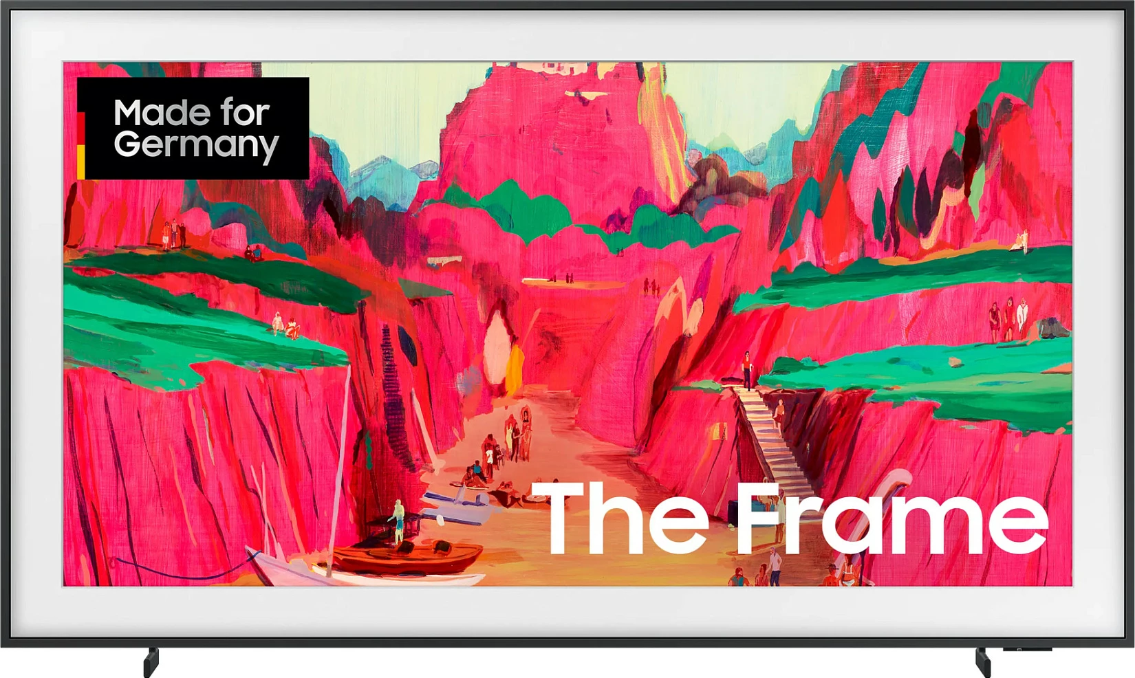 Televizor Samsung The Frame GQ65LS03FWUXZG, 65" QLED 4K, 100Hz, HDR10+, Wi‑Fi/Bluetooth, i bardhë