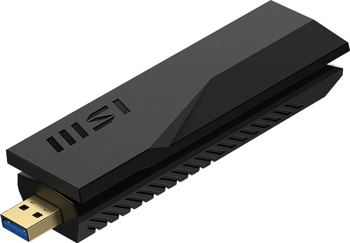 Adapter WiFi USB MSI BE6500, Wi-Fi 7 Tri-Band 2.4/5/6GHz, 2880Mbps, USB 3.2, i zi