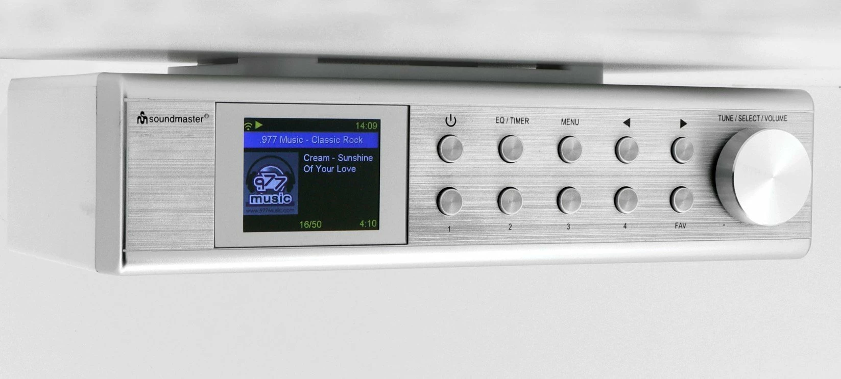 Radio interneti Soundmaster IR1500SI DAB+/FM, Bluetooth/WLAN, 3W, ekran LCD, alarm i dyfishtë, argjendtë