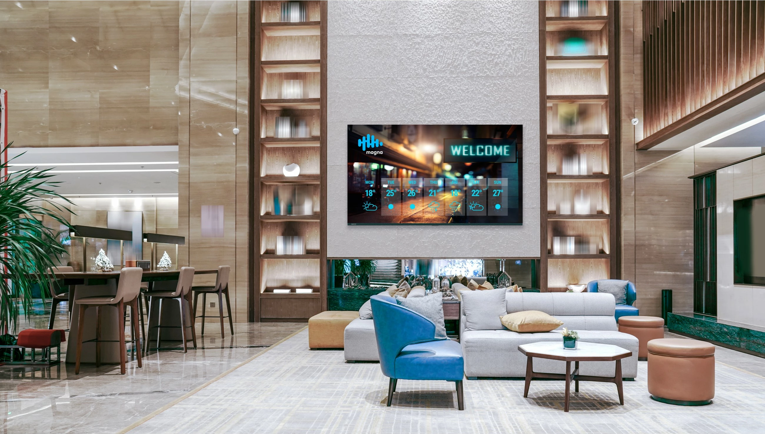 Ekran i madh AVOCOR K Serie AVK-6510, 65 inç, 4K Ultra HD, LED, 32GB, HDMI, USB, Wi-Fi