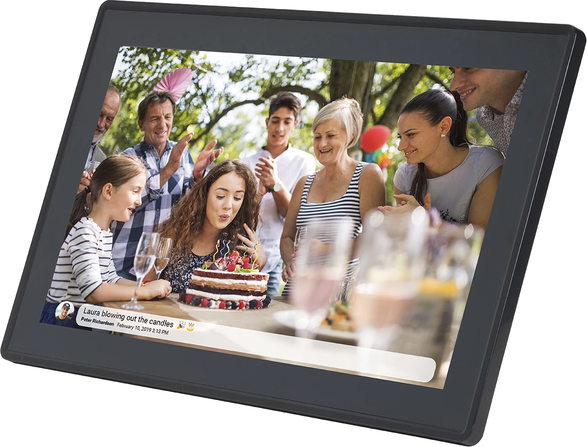 Kornizë digjitale Denver Frameo PFF-1514B, 15.6", 8 GB, Full HD, e zezë