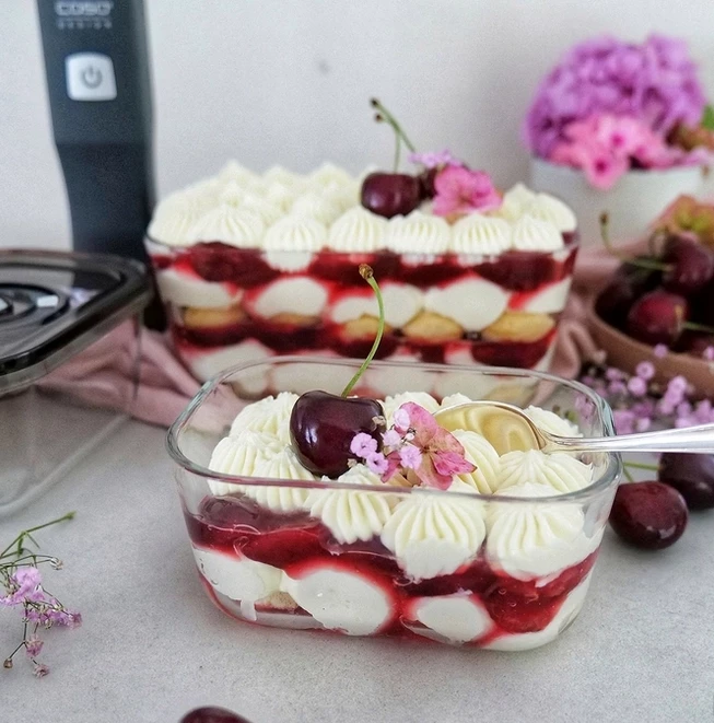 Aparat vakumi për ruajtje ushqimi CASO Vacu OneTouch Eco Set, USB-C, 1500 mAh, set me 3 enë qelqi + 10 qese ZIP, gri e errët/zezë