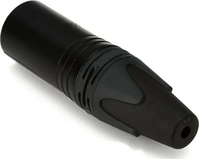 Konektor XLR mashkull EQUIP 147930, 3-pin, straight, kontakte me ar, i zi
