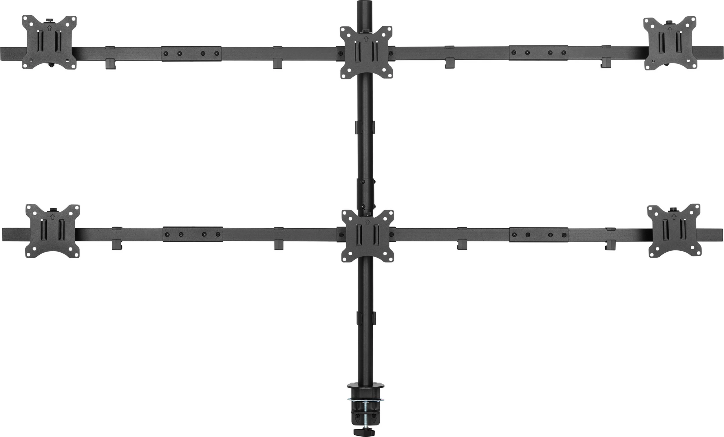 Mbajtëse tavoline për 6 monitorë Equip 650160, 17"-32", VESA 75x75/100x100, e zezë