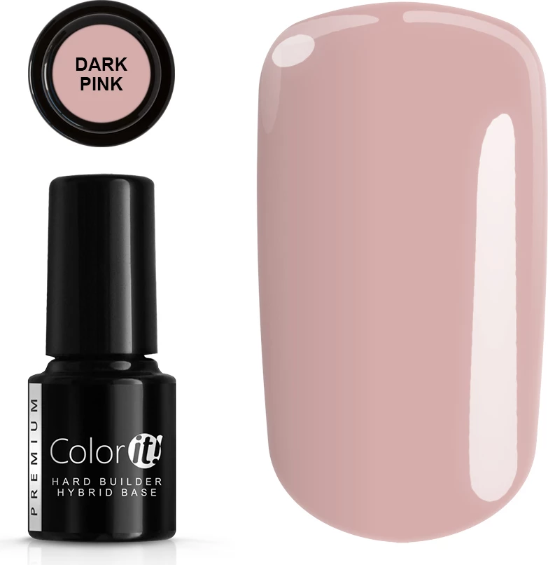 Bazë hibride për thonj Silcare Color It Premium Hard Builder Dark Pink 6g