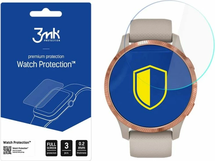 Mbrojtëse ekrani për Garmin Venu 3mk Watch Protection ARC+, set prej 3 copë