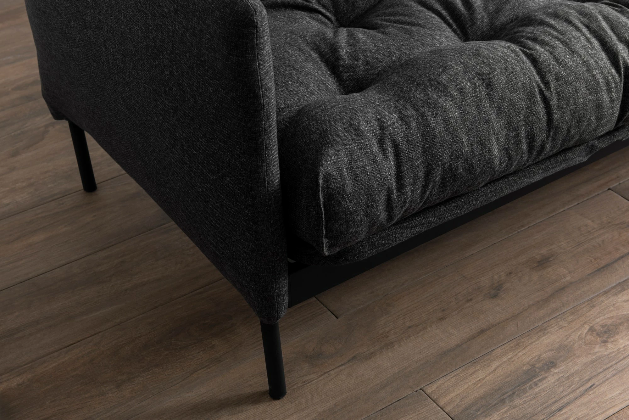 Divan-krevat 3 vendësh Atelier del Sofa, ngjyrë gri e errët