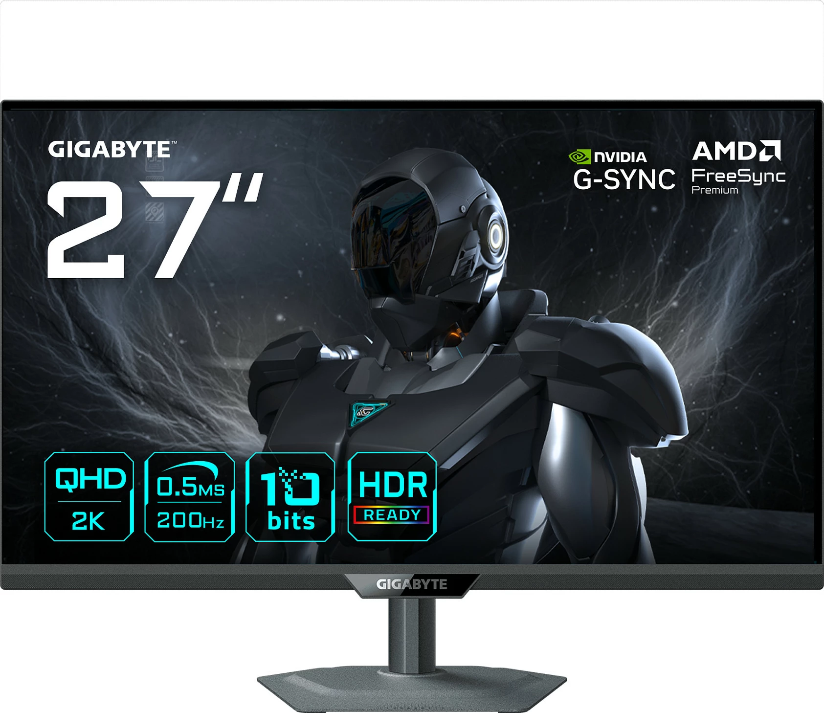 Monitor gaming Gigabyte G27U, 27" 4K UHD, Dual Mode 160Hz/320Hz, 1ms, HDMI 2.1, i zi