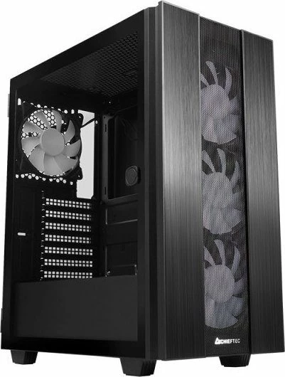Kasë Chieftec Hunter 2 GS-02B-OP Midi Tower ATX ARGB USB-C e zezë