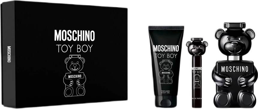 Set Eau de Parfum për meshkuj Moschino Toy Boy, 100ml + 100ml + 10ml