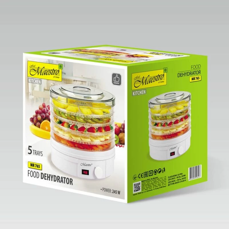 Tharëse kërpurdhash dhe frutash MAESTRO MR-765, e bardhë