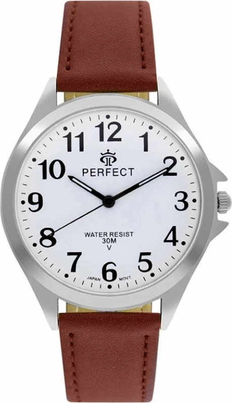 Orë dore për meshkuj PERFECT GXB412-02, kafe