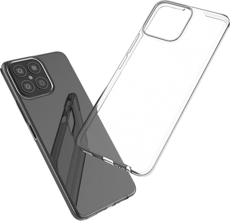 Mbështjellës silikoni ultra i hollë ONASI 17075 për Honor X8, 0.3 mm, transparent