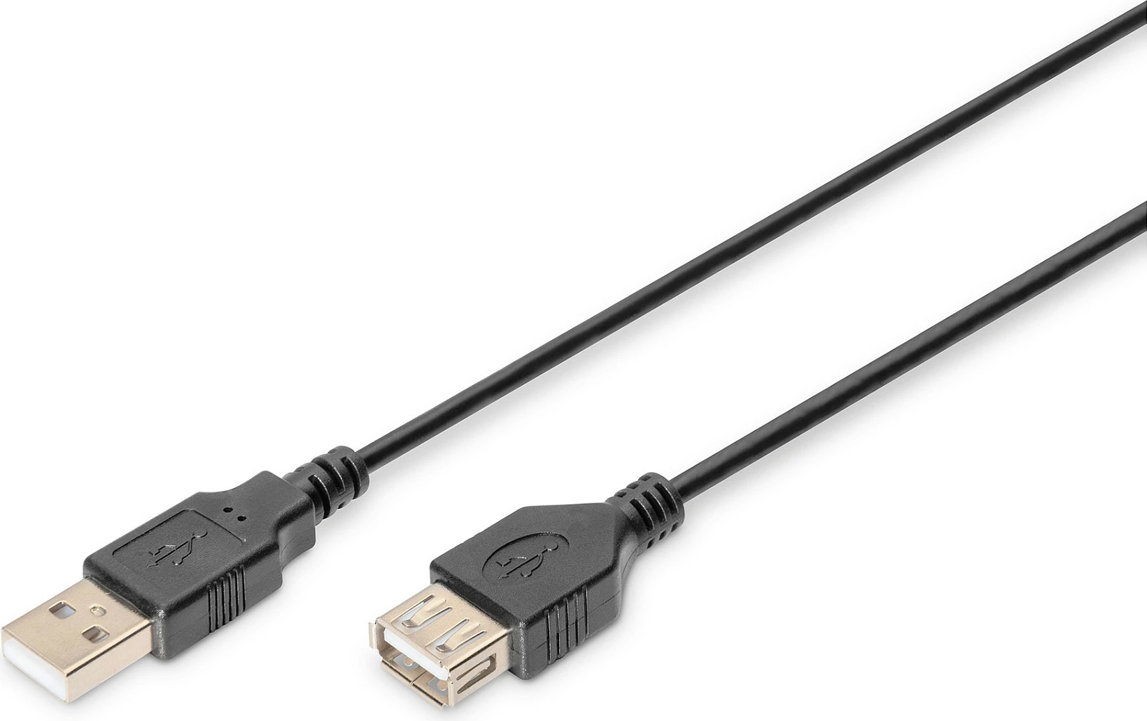 Kabllo zgjatëse USB Digitus USB 2.0, USB-A M/F, 1.8 m, e zezë