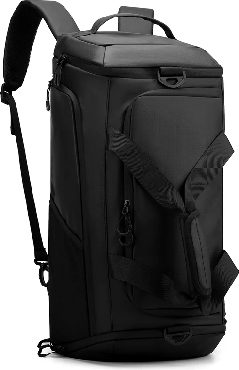 Çantë fitnesi, 60x26x26 cm, e zezë